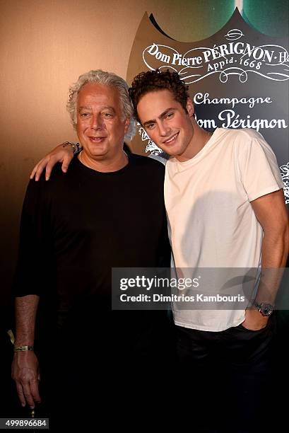 Aby Rosen and guest attend Dom Perignon, Alex Dellal, Stavros Niarchos & Vito Schnabel host From Earth to Heart at The W Hotel South Beach on...