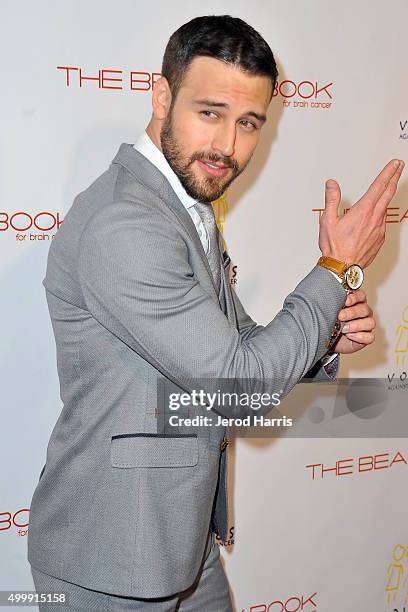 Ryan Guzman arrives at 'The Beauty Book For Brain Cancer' edition 2 launch party at Le Jardin on December 3, 2015 in Hollywood, California.