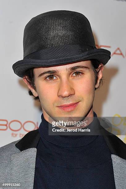 Connor Paolo arrives at 'The Beauty Book For Brain Cancer' edition 2 launch party at Le Jardin on December 3, 2015 in Hollywood, California.