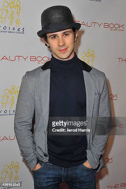 Connor Paolo arrives at 'The Beauty Book For Brain Cancer' edition 2 launch party at Le Jardin on December 3, 2015 in Hollywood, California.