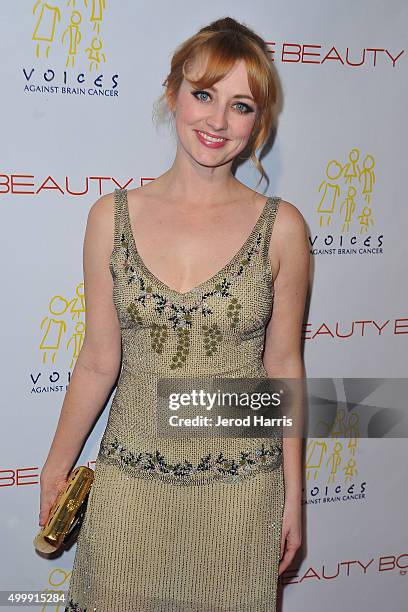 Shannon Collis arrives at 'The Beauty Book For Brain Cancer' edition 2 launch party at Le Jardin on December 3, 2015 in Hollywood, California.