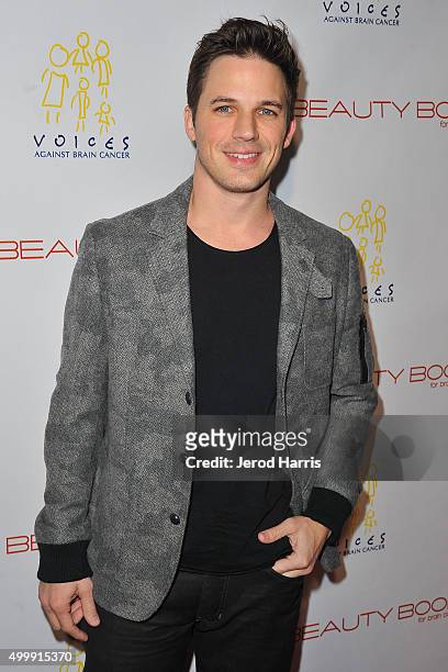 Matt Lanter arrives at 'The Beauty Book For Brain Cancer' edition 2 launch party at Le Jardin on December 3, 2015 in Hollywood, California.