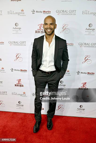 Amaury Nolasco attends the Global Gift Foundation Dinner at Auberge Residences & Spa sales office on December 3, 2015 in Miami, Florida.