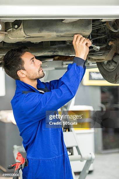 car mechanic - open end spanner stock pictures, royalty-free photos & images