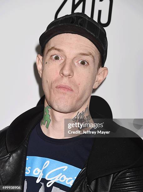 Deadmau5 arrives at The Game Awards 2015 - Arrivals at Microsoft Theater on December 3, 2015 in Los Angeles, California.