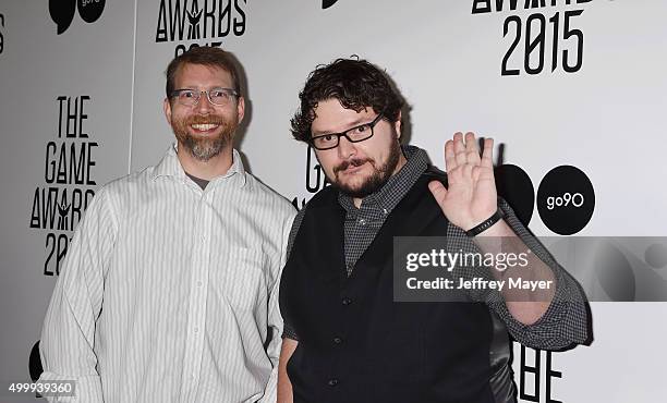 TellTale game developer Kevin Bruner arrives at The Game Awards 2015 - Arrivals at Microsoft Theater on December 3, 2015 in Los Angeles, California.