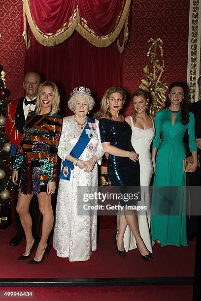 Hofit Golan and Camilla Kerslake attend Eastern Seasons' Gala Dinner at Madame Tussauds on November 30 2015, in London, England.