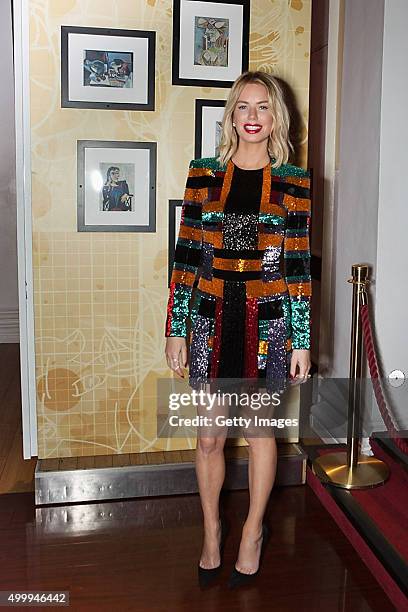 Guest attends Eastern Seasons' Gala Dinner at Madame Tussauds on November 30 2015, in London, England.