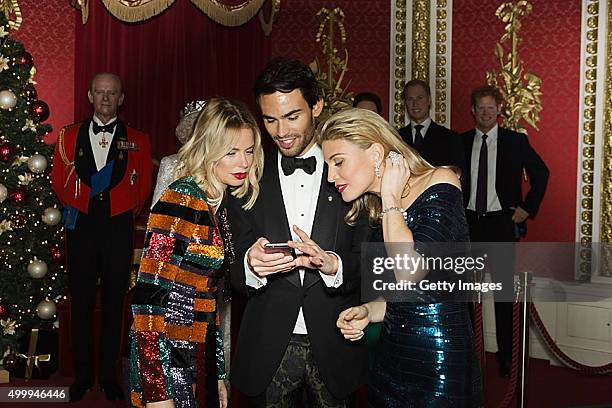 Mark-Francis Vandelli and Hofit Golan attend Eastern Seasons' Gala Dinner at Madame Tussauds on November 30 2015, in London, England.