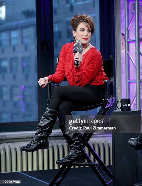 Lesli Margherita attends AOL BUILD Presents: Lesli Margherita at AOL Studios In New York on December 4, 2015 in New York City.