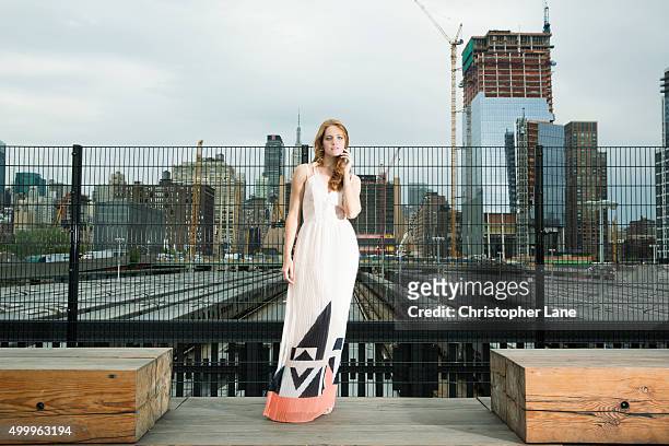 Model Kate Stoltz is photographed for Society Magazine- France on May 21 in New York City.