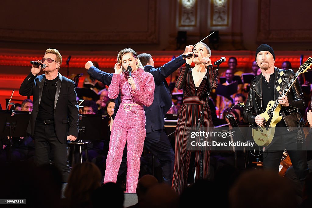 The ONE Campaign And (RED) Mark World AIDS Day And Celebrate 10 Years Of Progress With Concert At Carnegie Hall In New York