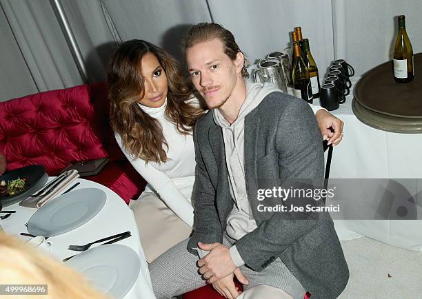 Actors Naya Rivera and Ryan Dorsey attend the March Of Dimes Celebration Of Babies Luncheon honoring Jessica Alba at the Beverly Wilshire Four...