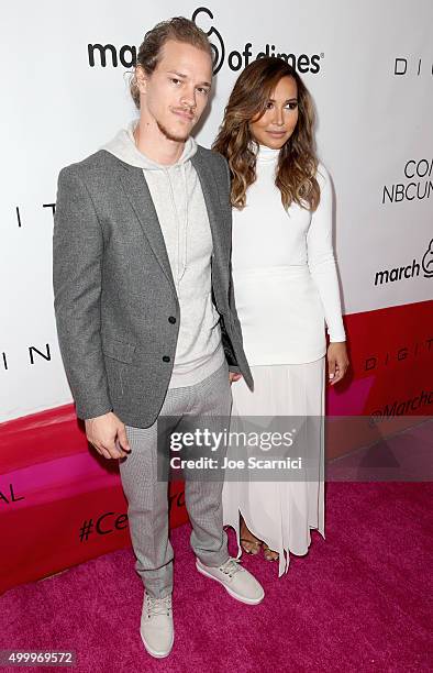 Actors Ryan Dorsey and Naya Rivera attend the March Of Dimes Celebration Of Babies Luncheon honoring Jessica Alba at the Beverly Wilshire Four...