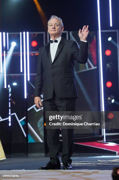 Bill Murray attends the Tribute To Bill Murray during the 15th Marrakech International Film Festival on December 4, 2015 in Marrakech, Morocco.