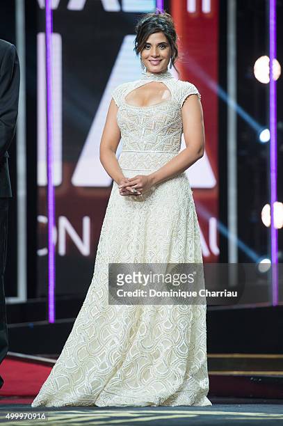Richa Chadda attends the Tribute To Bill Murray during the 15th Marrakech International Film Festival on December 4, 2015 in Marrakech, Morocco.