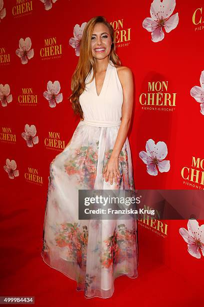 Alena Gerber attends the Mon Cheri Barbara Tag 2015 at Postpalast on December 4, 2015 in Munich, Germany.