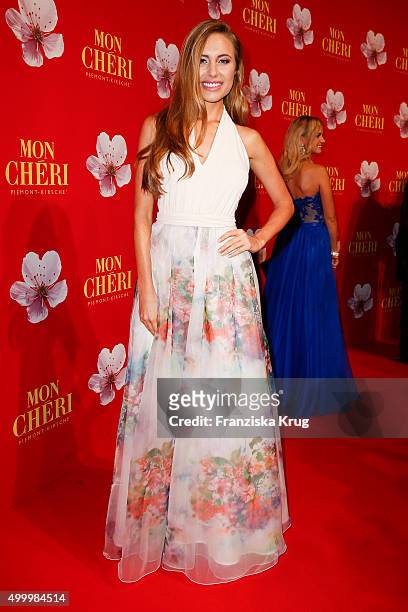 Alena Gerber attends the Mon Cheri Barbara Tag 2015 at Postpalast on December 4, 2015 in Munich, Germany.