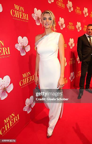 Kelly Rohrbach , girlfriend of Leonardo DiCaprio, attends the Mon Cheri Barbara Tag 2015 at Postpalast on December 4, 2015 in Munich, Germany.