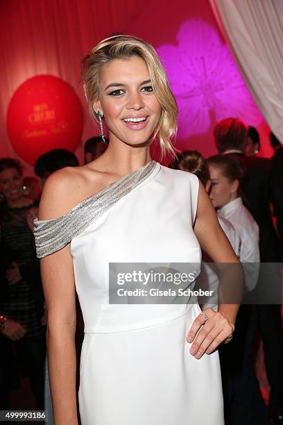 Kelly Rohrbach , girlfriend of Leonardo DiCaprio, attends the Mon Cheri Barbara Tag 2015 at Postpalast on December 4, 2015 in Munich, Germany.