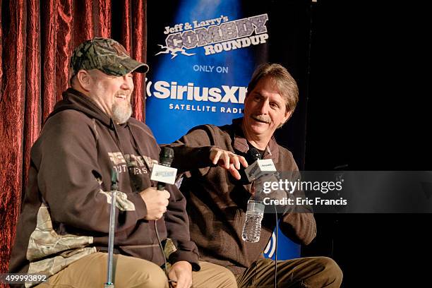 Larry The Cable Guy and Jeff Foxworthy perform at the Funny Bone for a special comedic conversation to air on SiriusXM's Jeff & Larry's Comedy...