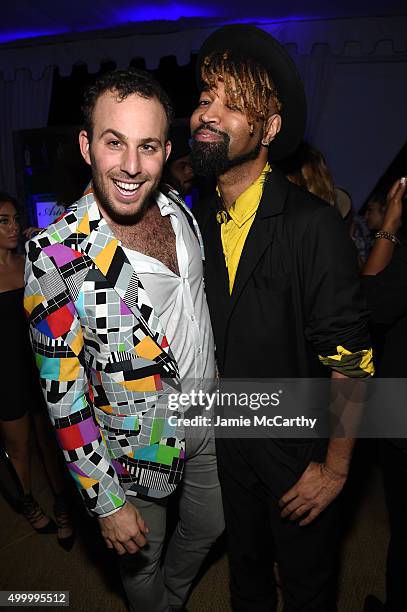 Micah Jesse and Ty Hunter attend The 6th Annual Bombay Sapphire Artisan Series Grand Finale Cohosted By Russell Simmons And Rosario Dawson During Art...