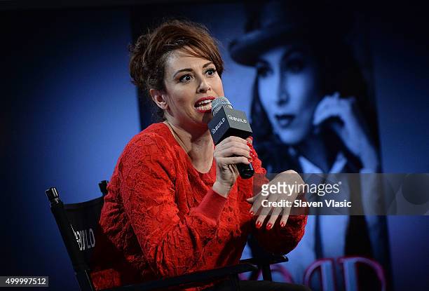 Actress Lesli Margherita visits AOL BUILD to talk about her return to the New York cabaret stage in "Broad" at AOL Studios In New York on December 4,...