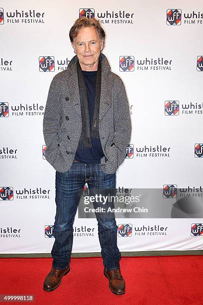 Canadian actor Bruce Greenwood attends the world premiere of 'Rehearsal' during the 15th Annual Whistler Film Festival at Millennium Place on...