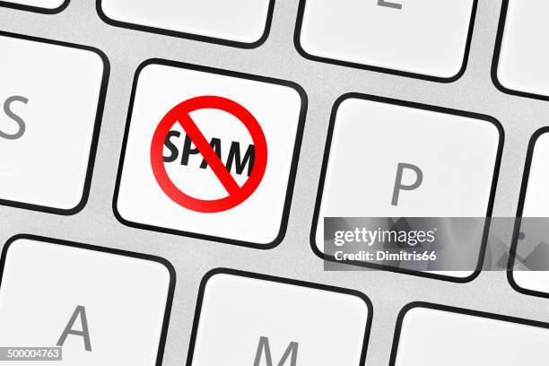 no-spam key - spam filter stock illustrations