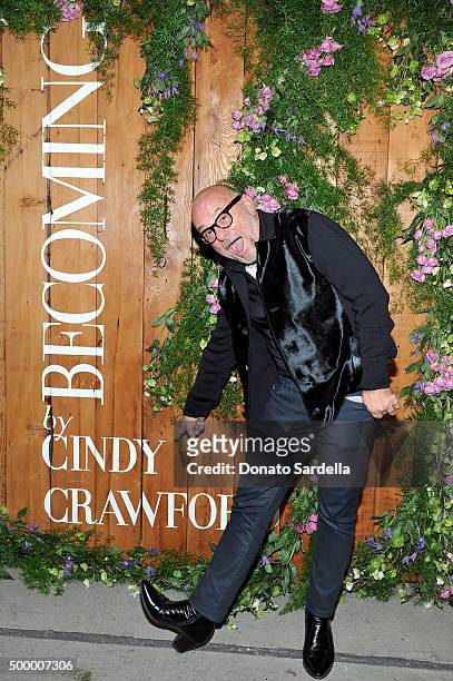 Floral designer Eric Buterbaugh attends a book party in honor of "Becoming" by Cindy Crawford, hosted by Bill Guthy And Greg Renker, at Eric...