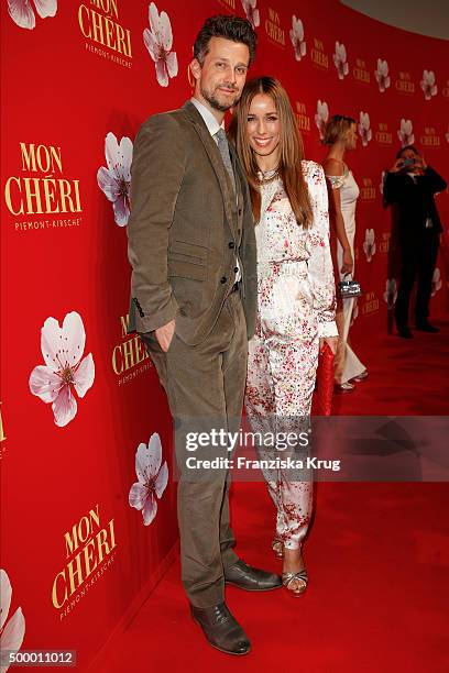 Wayne Carpendale and Annemarie Carpendale attend the Mon Cheri Barbara Tag 2015 at Postpalast on December 4, 2015 in Munich, Germany.