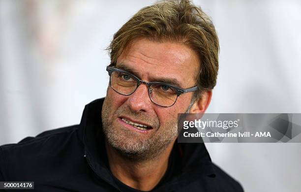 Jurgen Klopp manager of Liverpool during the Capital One Cup Quarter Final between Southampton and Liverpool at St Mary's Stadium on December 2, 2015...
