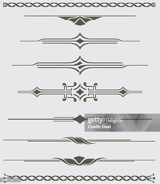 dividers - decorative illustration - drawing compass stock illustrations