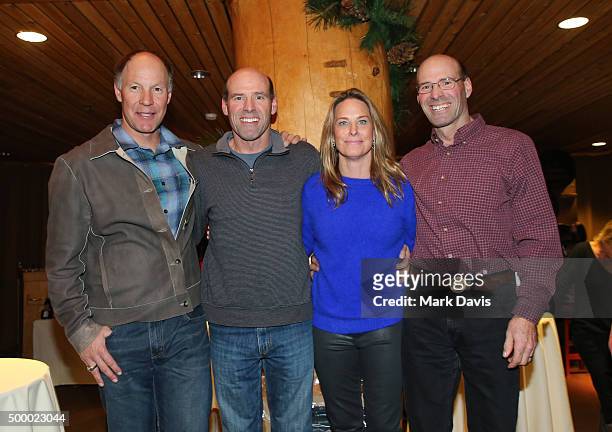 Olympic skiers Tommy Moe, Phil Mahre, Heidi Voelker and Steve Mahre attend the 2015 CBS Deer Valley Celebrity Skifest held at the Empire lodge on...