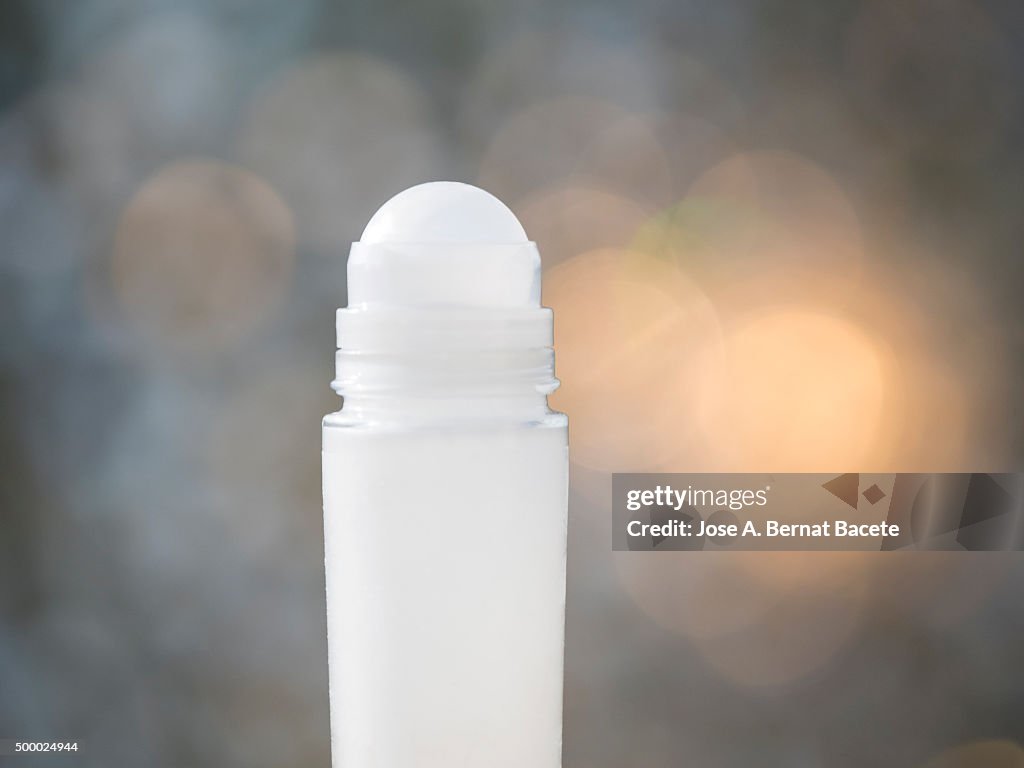 Roll-on deodorant, close up