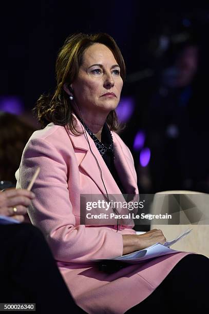 French Minister of Ecology Segolene Royal attends The 21st Session Of Conference On Climate Change on December 5, 2015 in Paris, France.