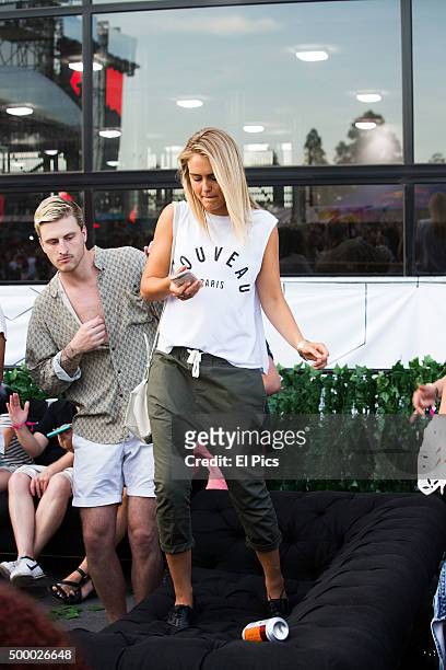 Fashion Blooger Steph Claire Smith Sighted at STEREOSONIC Melbourne on December 5, 2015 in Melbourne, Australia.