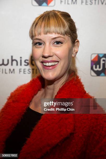 The 2015 Whistler Film Festival Rising Star Lauren Lee Smith attends the 2015 Annual Whistler Flim Festival Red Carpet at Millenium Place in Whistler...