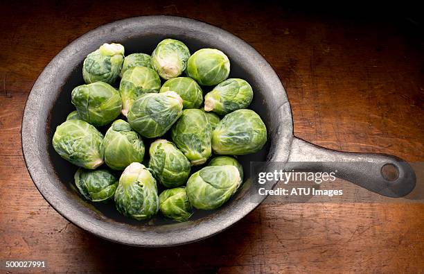 brussels sprouts - sprouts stock-fotos und bilder