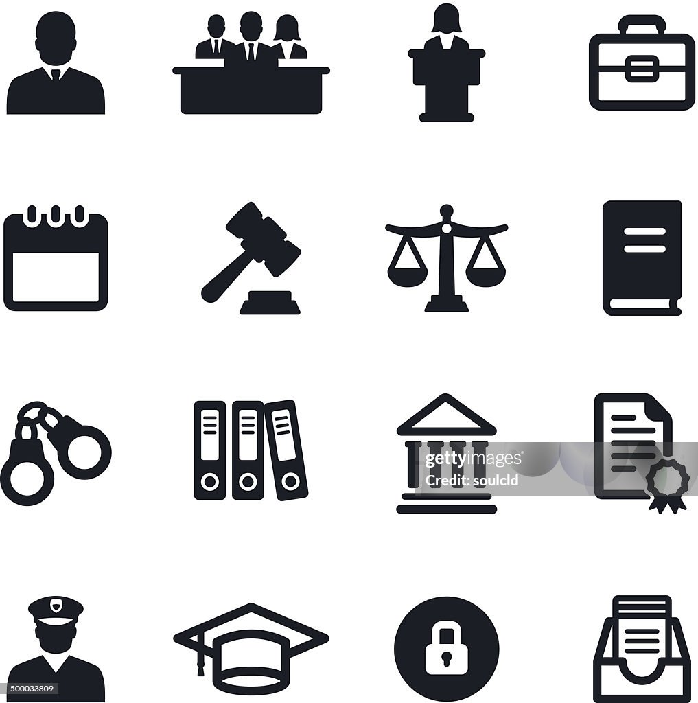 Legal System Icons