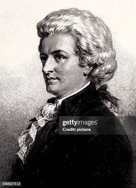 illustrations, cliparts, dessins animés et icônes de wolfgang amadeus mozart - mozart