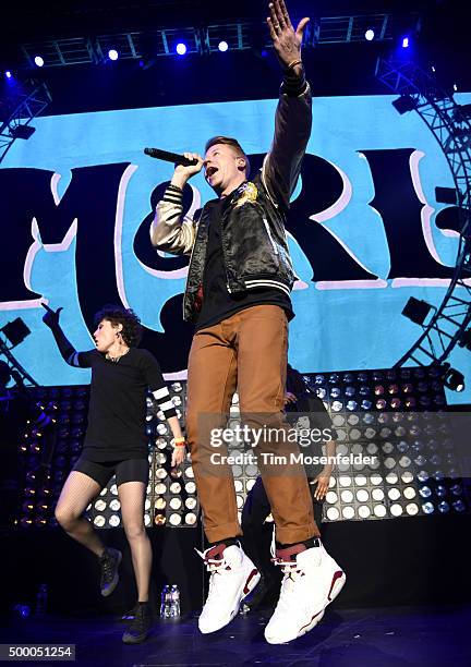 Macklemore of Macklemore & Ryan Lewis performs during Power 106 Cali Christmas at The Forum on December 4, 2015 in Inglewood, California.