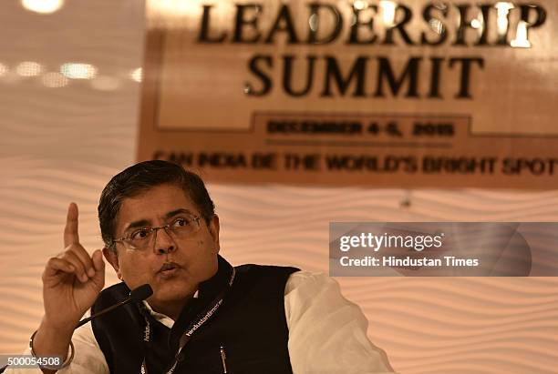 Baijayant Jay Panda during a session on the day 1 of Hindustan Times Leadership Summit on December 4, 2015 in New Delhi, India.