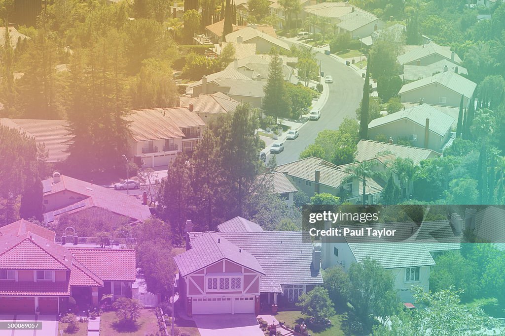 Aerial View of Suburbs