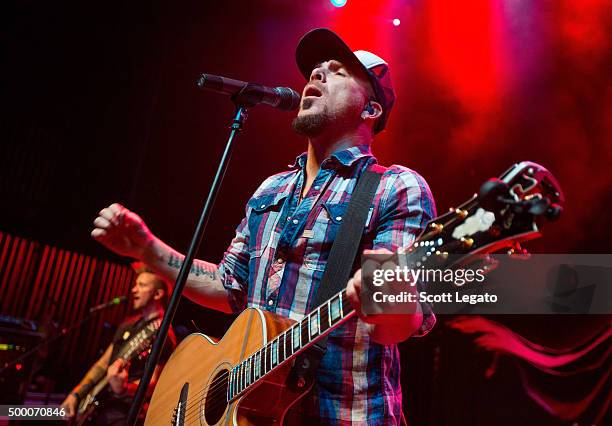 Chris Lucas of LoCash performs at The Fillmore Detroit on December 4, 2015 in Detroit, Michigan.