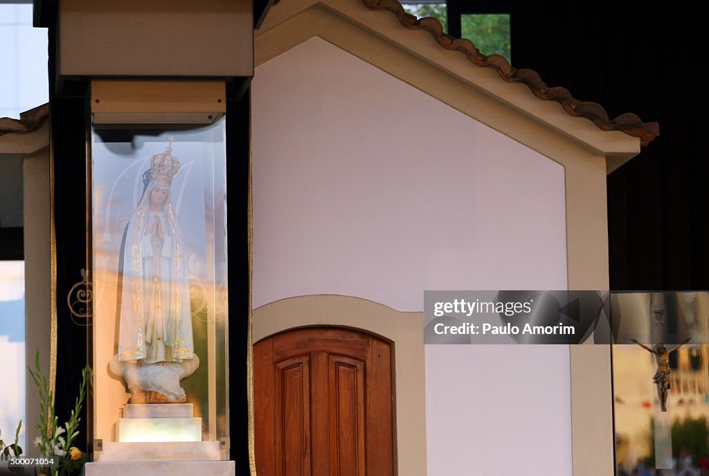 The statue of Our Lady of Fatima in Portugal