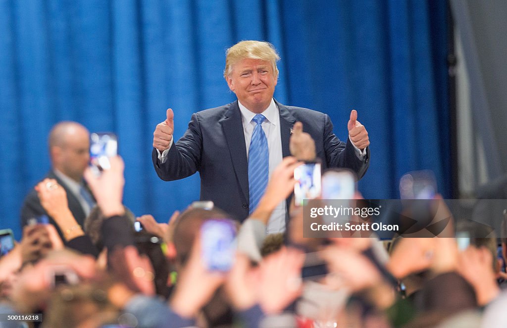 Donald Trump Holds Campaign Rally In Davenport, Iowa
