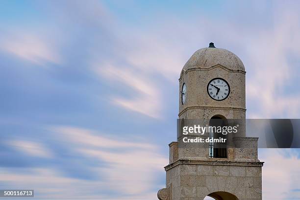 west palm beach clock tower - west palm beach stock pictures, royalty-free photos & images