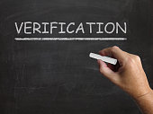 Verification Blackboard Shows Proof Confirmation And Endorsement