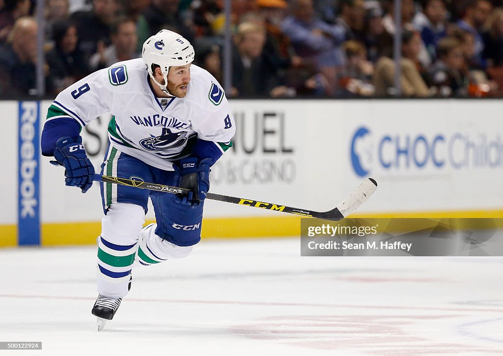 Vancouver Canucks v Anaheim Ducks